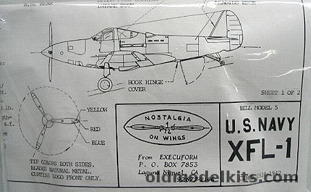 Execuform 1/72 Bell XFL-1 (Navy P-39) - With Tailwheel plastic model kit